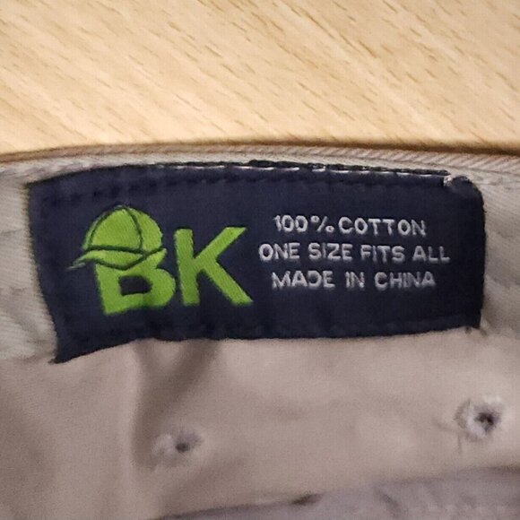 BK Grey Cadet Style Cap Hat Animal Print Floral Detail - Picture 6 of 6